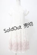 L'EST ROSE / バラ柄シフォンドッキングワンピース 2 アイボリー Y-25-07-14-090-LO-OP-SZ-ZT130