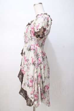 画像2: axes femme / 花柄カシュクールワンピース M 生成 Y-25-07-14-091-AX-OP-SZ-ZY