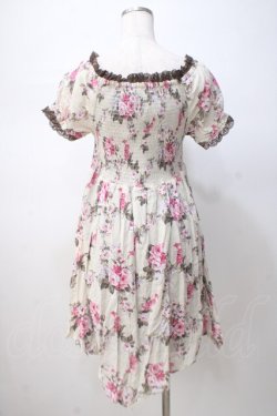 画像3: axes femme / 花柄カシュクールワンピース M 生成 Y-25-07-14-091-AX-OP-SZ-ZY