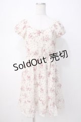 L'EST ROSE / 花柄シフォンワンピース 2 生成り Y-25-07-14-092-LO-OP-SZ-ZY