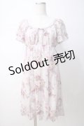 L'EST ROSE / バラ柄シフォンワンピース 2 ラベンダー Y-25-07-14-093-LO-OP-SZ-ZY