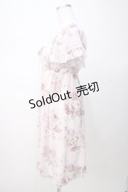 画像2: L'EST ROSE / バラ柄シフォンワンピース 2 ラベンダー Y-25-07-14-093-LO-OP-SZ-ZY