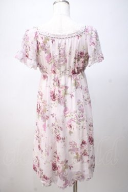 画像3: L'EST ROSE / バラ柄シフォンワンピース 2 ラベンダー Y-25-07-14-093-LO-OP-SZ-ZY