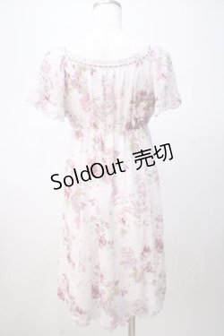 画像3: L'EST ROSE / バラ柄シフォンワンピース 2 ラベンダー Y-25-07-14-093-LO-OP-SZ-ZY