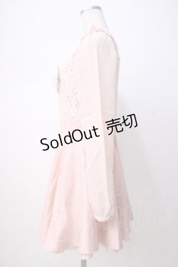画像2: Penderie / レース切替リボンワンピース 0 ピンク Y-25-07-14-095-LO-OP-SZ-ZY