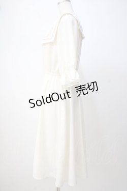 画像2: axes femme / 刺繍入セーラー襟ワンピース F 生成り Y-25-07-14-096-AX-OP-SZ-ZY