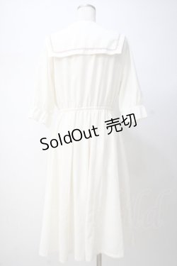 画像3: axes femme / 刺繍入セーラー襟ワンピース F 生成り Y-25-07-14-096-AX-OP-SZ-ZY