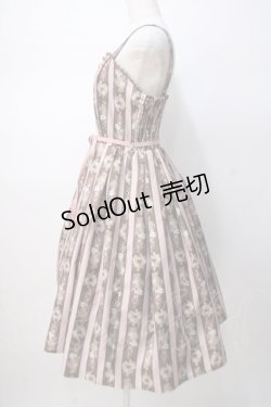 画像2: axes femme kawaii / Rosy Bear柄ジャンスカ M 茶 Y-25-07-14-097-AX-OP-SZ-ZY