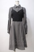 axes femme POETIQUE / ビスチェ付きシャツワンピース M グレー Y-25-07-14-103-AX-OP-SZ-ZY