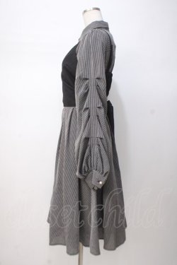画像2: axes femme POETIQUE / ビスチェ付きシャツワンピース M グレー Y-25-07-14-103-AX-OP-SZ-ZY