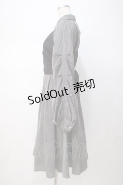 画像2: axes femme POETIQUE / ビスチェ付きシャツワンピース M グレー Y-25-07-14-103-AX-OP-SZ-ZI