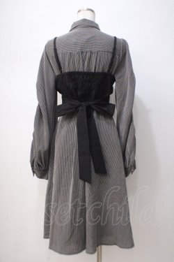 画像3: axes femme POETIQUE / ビスチェ付きシャツワンピース M グレー Y-25-07-14-103-AX-OP-SZ-ZY