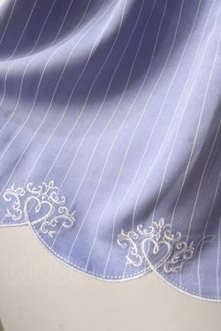 画像4: axes femme / スカラップ刺繍バイカラーワンピース F ブルー Y-25-07-14-106-AX-OP-SZ-ZY