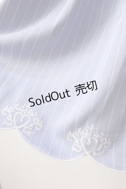 画像4: axes femme / スカラップ刺繍バイカラーワンピース F ブルー Y-25-07-14-106-AX-OP-SZ-ZI