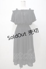 Ank Rouge / 2Wayシフォンマキシワンピース M 黒 Y-25-07-14-109-CA-OP-SZ-ZY