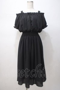 Ank Rouge / 2Wayシフォンマキシワンピース M 黒 Y-25-07-14-109-CA-OP-SZ-ZY