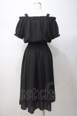 画像3: Ank Rouge / 2Wayシフォンマキシワンピース M 黒 Y-25-07-14-109-CA-OP-SZ-ZY
