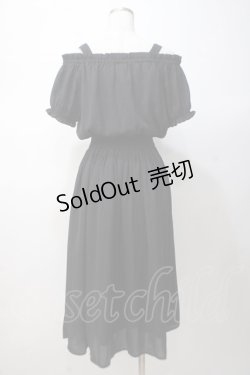 画像3: Ank Rouge / 2Wayシフォンマキシワンピース M 黒 Y-25-07-14-109-CA-OP-SZ-ZY