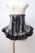 MARBLE / 総フリル編み上げコルセット  グレー Y-25-07-14-113-GO-TO-SZ-ZY