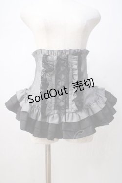 画像1: MARBLE / 総フリル編み上げコルセット  グレー Y-25-07-14-113-GO-TO-SZ-ZY