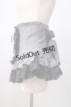 画像2: MARBLE / 総フリル編み上げコルセット  グレー Y-25-07-14-113-GO-TO-SZ-ZY