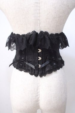 画像1: Vallee lys / Fleur de Brumeコルセット  ブラック Y-25-07-14-114-GO-TO-SZ-ZY