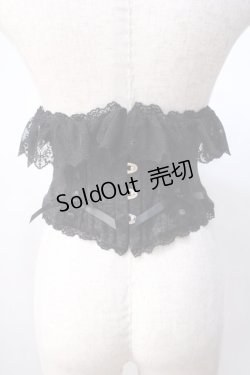 画像1: Vallee lys / Fleur de Brumeコルセット  ブラック Y-25-07-14-114-GO-TO-SZ-ZY