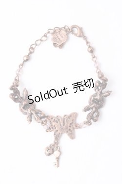 画像3: axes femme / ミニバラ×蝶ブレスレット  アンティークゴルド Y-25-07-14-013-AX-AC-SZ-ZY