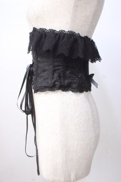 画像2: Vallee lys / Fleur de Brumeコルセット  ブラック Y-25-07-14-114-GO-TO-SZ-ZY