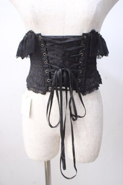画像3: Vallee lys / Fleur de Brumeコルセット  ブラック Y-25-07-14-114-GO-TO-SZ-ZY