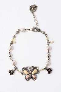 axes femme / 蝶ブレスレット  アンティークシルバー Y-25-07-14-014-AX-AC-SZ-ZY