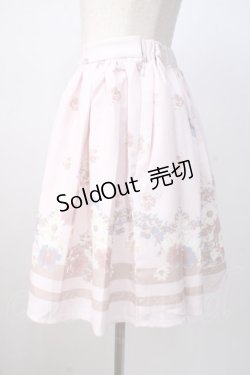 画像2: TRALALA / パンジー柄スカート 0 ピンク Y-25-07-14-119-LO-SK-SZ-ZY