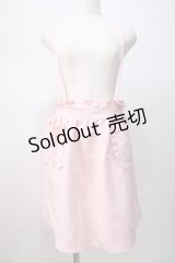 DearMyLove / バックリボンフリル吊りスカート M ピンク Y-25-07-14-120-EL-SK-SZ-ZY