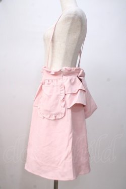 画像2: DearMyLove / バックリボンフリル吊りスカート M ピンク Y-25-07-14-120-EL-SK-SZ-ZY