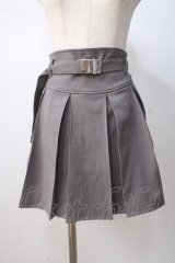 axes femme POETIQUE / プリーツミニスカート M グレー Y-25-07-14-123-AX-BL-SZ-ZY