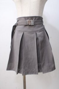 axes femme POETIQUE / プリーツミニスカート M グレー Y-25-07-14-123-AX-BL-SZ-ZY