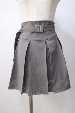 画像1: axes femme POETIQUE / プリーツミニスカート M グレー Y-25-07-14-123-AX-BL-SZ-ZY