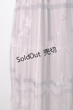 画像4: axes femme / プリントプリーツチュールスカート F パープル Y-25-07-14-128-AX-SK-SZ-ZY