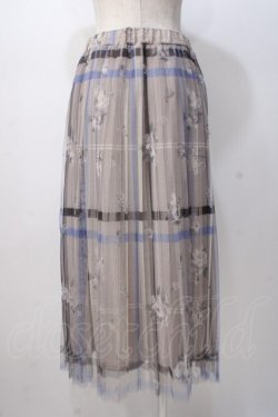 画像3: axes femme / プリントプリーツチュールスカート F ベージュ Y-25-07-14-129-AX-SK-SZ-ZY