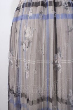 画像4: axes femme / プリントプリーツチュールスカート F ベージュ Y-25-07-14-129-AX-SK-SZ-ZY
