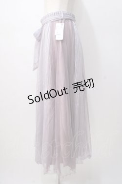 画像2: axes femme / ストライプサテンチュールスカート M ラベンダー Y-25-07-14-133-AX-SK-SZ-ZI