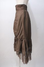 画像2: axes femme / 刺繍入りドロストスカート M モカ Y-25-07-14-134-AX-SK-SZ-ZY (2)