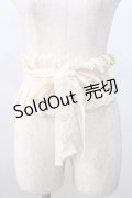 axes femme / プリーツレースサッシュベルト  生成り Y-25-07-14-017-AX-ZA-SZ-ZY