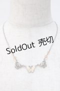 axes femme / 蝶モチーフネックレス  淡ピンク Y-25-07-14-003-AX-AC-SZ-ZY