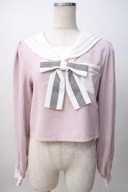 画像1: Ank Rouge / セーラートップス M ピンク Y-25-07-14-028-CA-TO-SZ-ZY