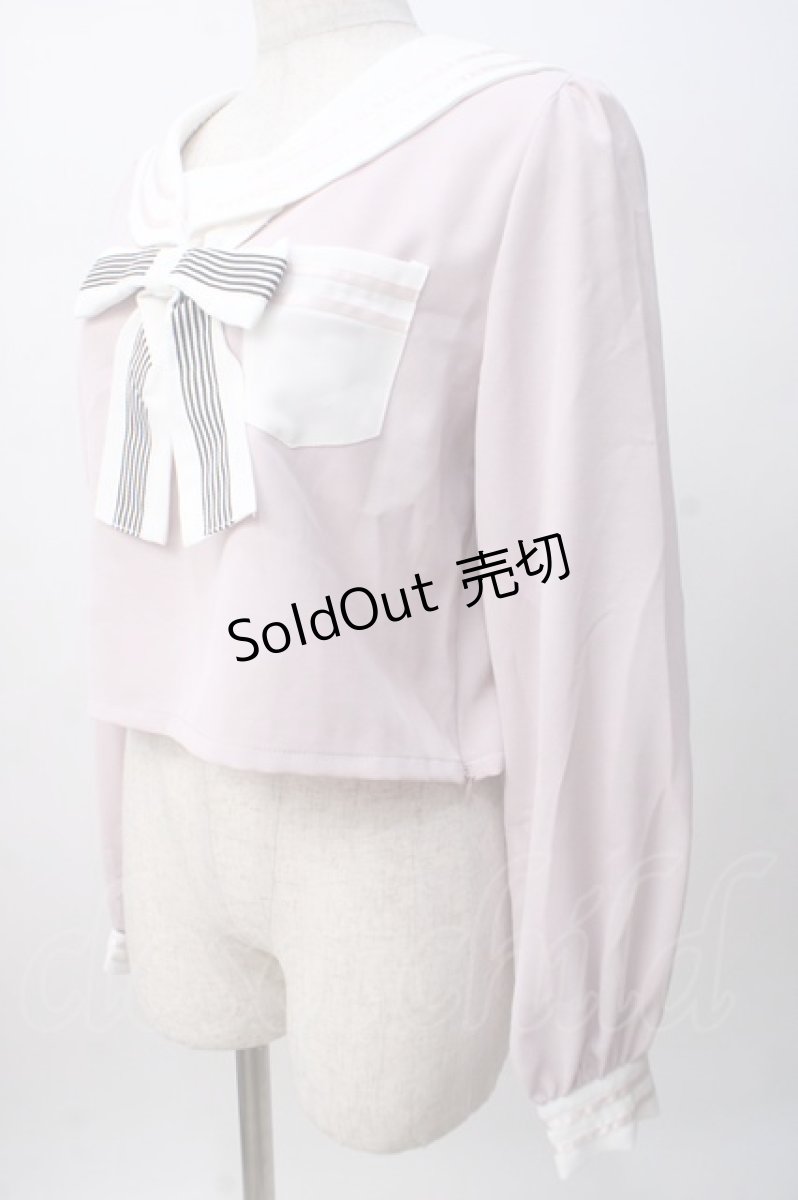 画像2: Ank Rouge / セーラートップス M ピンク Y-25-07-14-028-CA-TO-SZ-ZT455 (2)