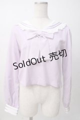 Ank Rouge / セーラートップス M ラベンダー Y-25-07-14-029-CA-TO-SZ-ZT0725