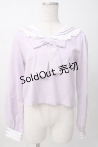 Ank Rouge / セーラートップス M ラベンダー Y-25-07-14-029-CA-TO-SZ-ZT0725