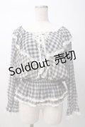 TRALALA / チェック柄シフォントップス 0 黒 Y-25-07-14-030-LO-TO-SZ-ZI