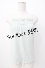 axes femme / バラ刺繍ビーズキャミ M ミント Y-25-07-16-027-AX-TO-SZ-ZY
